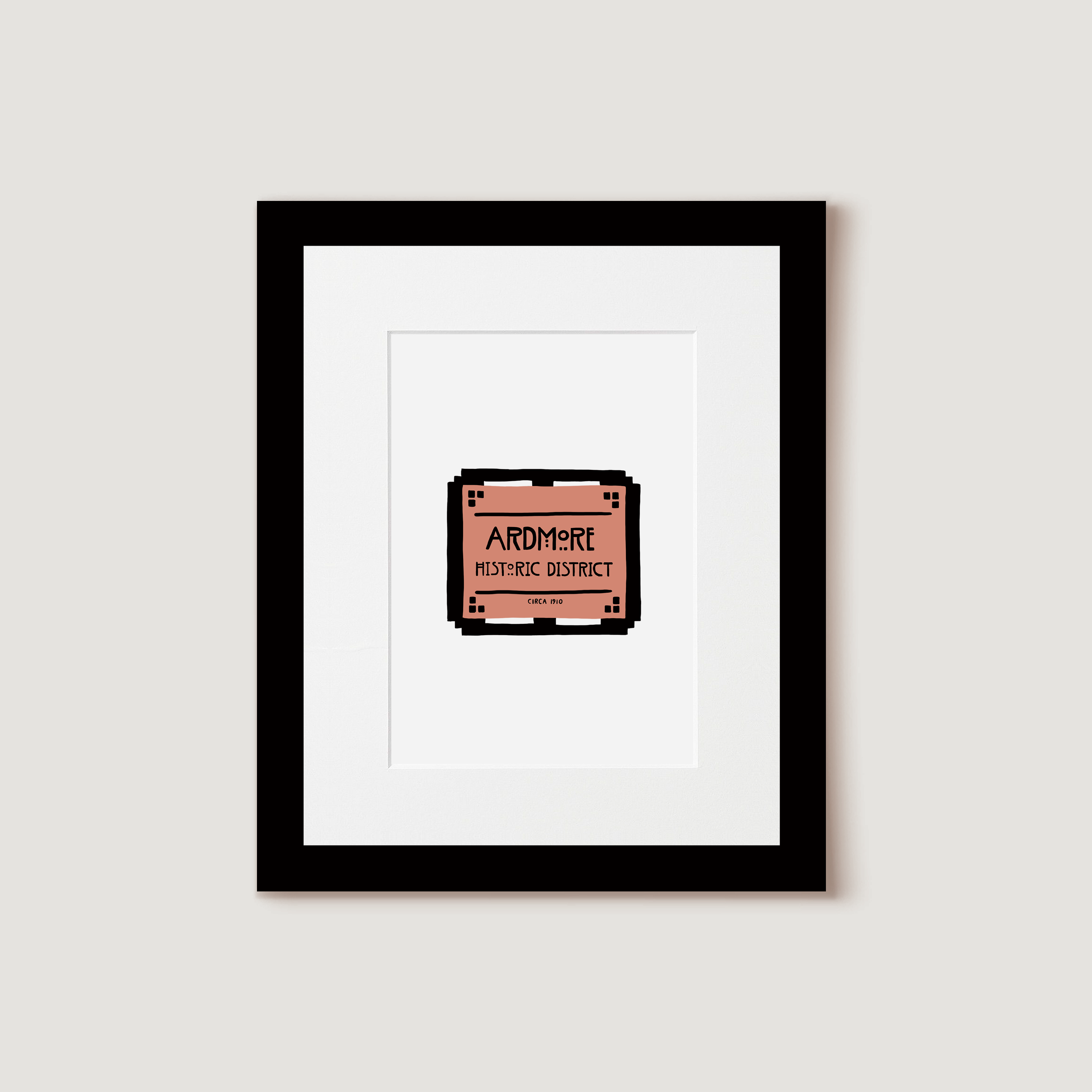 Art Print, Ardmore Historical Sign