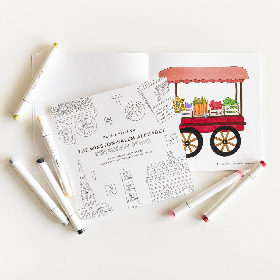 Winston-Salem, NC Alphabet Coloring Book