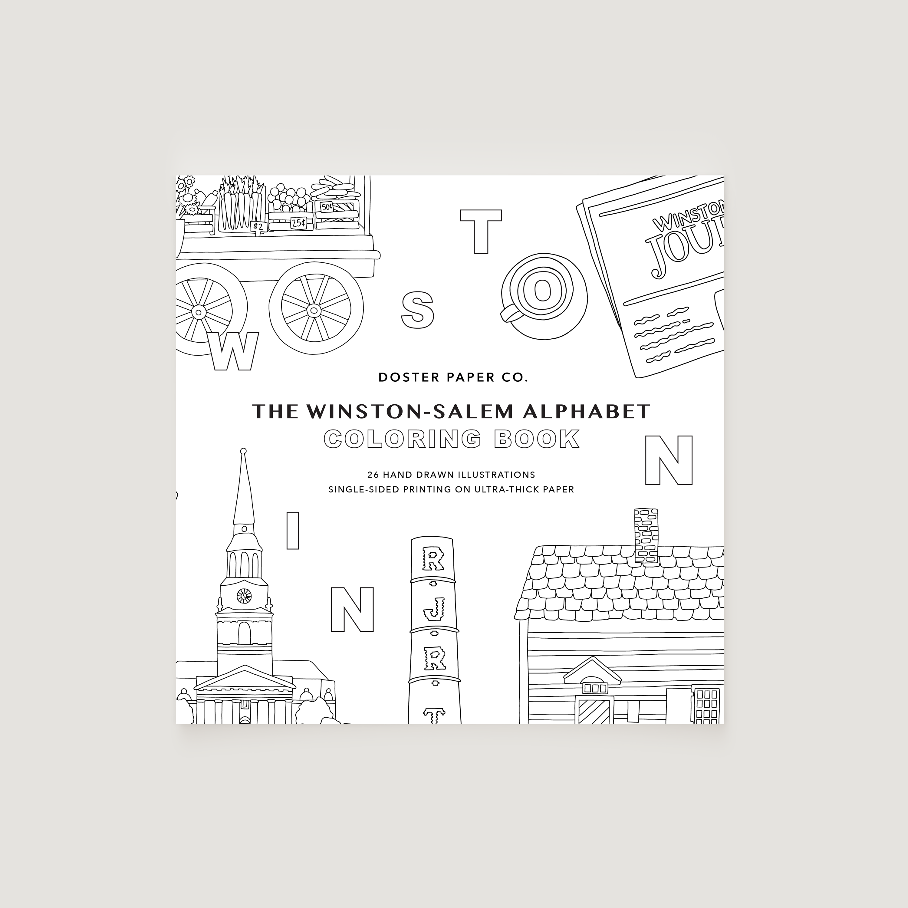 Winston-Salem, NC Alphabet Coloring Book