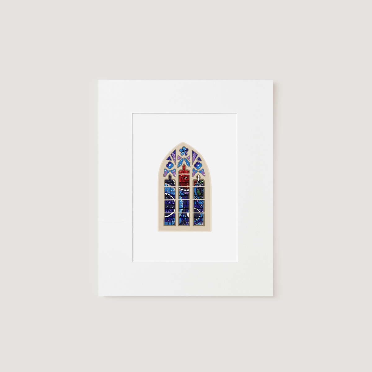 Art Print, Space Window (National Cathedral)