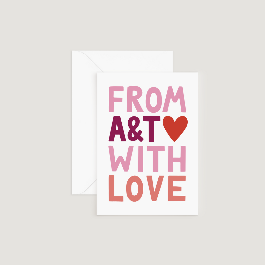 Greeting Card, From A&T With Love, Valentine's Day