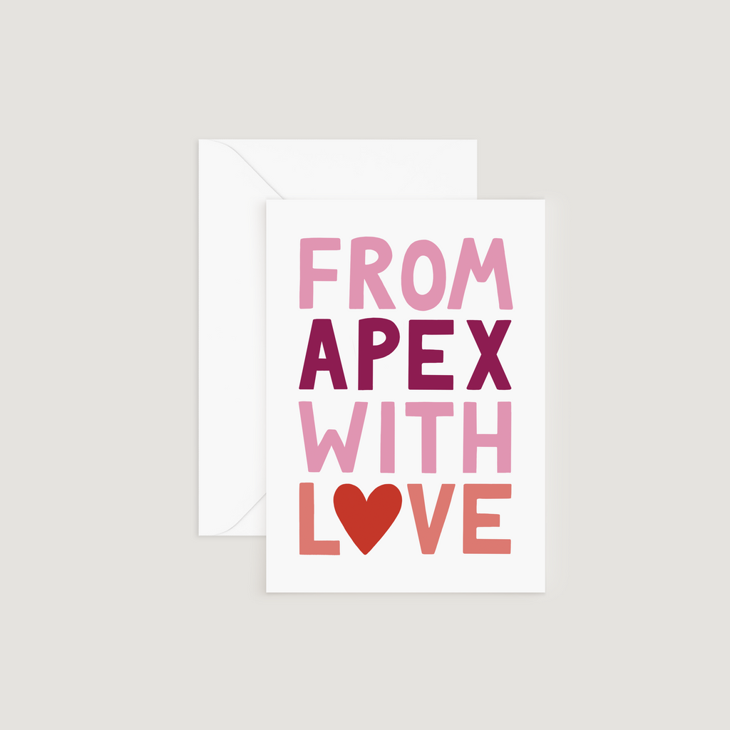Greeting Card, From Apex With Love, Valentine's Day