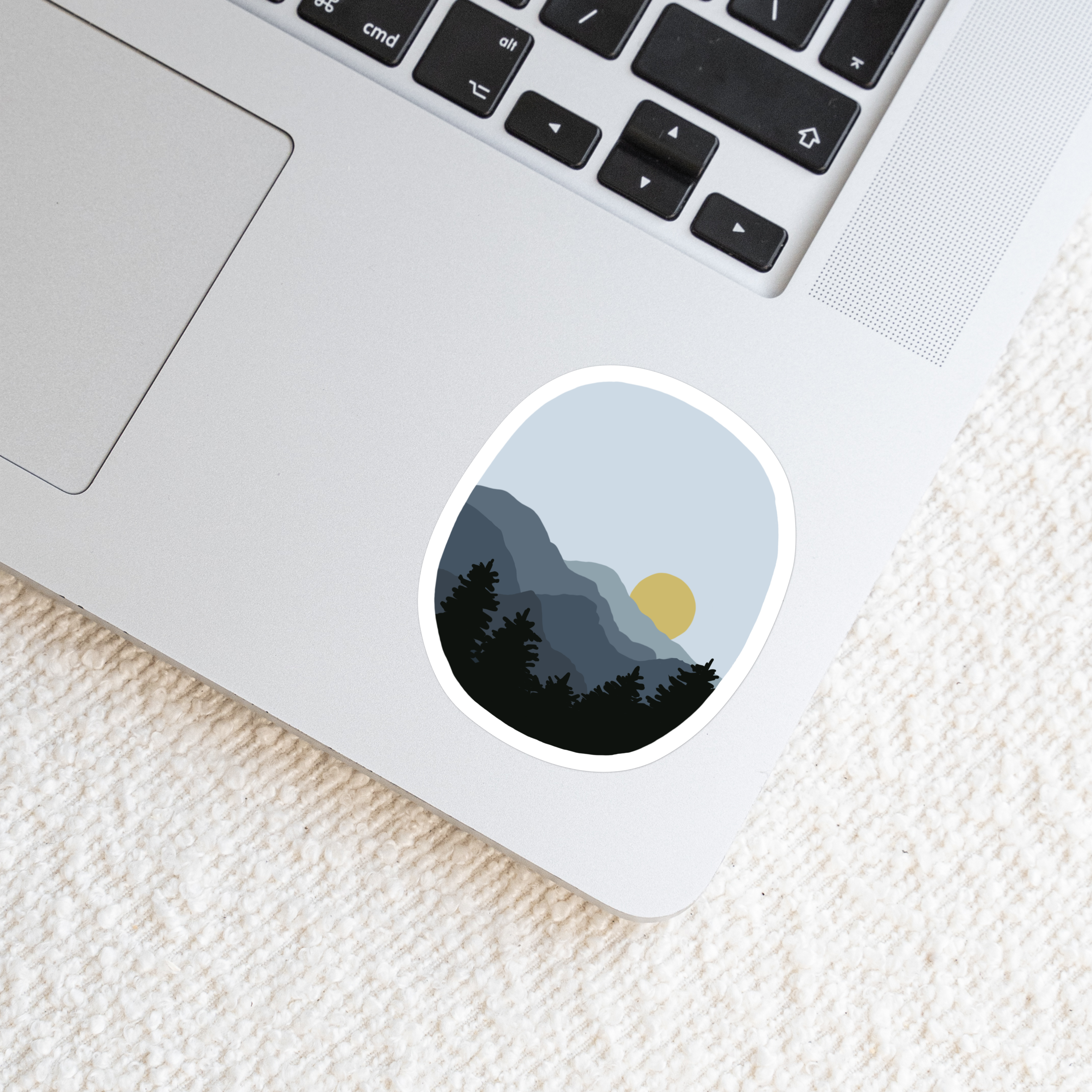 Waterproof Vinyl Sticker, Blue Ridge Mountains