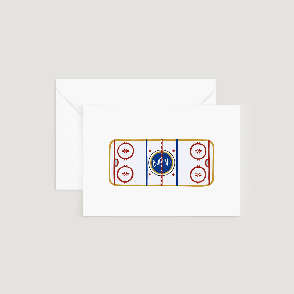 Greeting Card, Buffalo Sabres (Ice Rink)