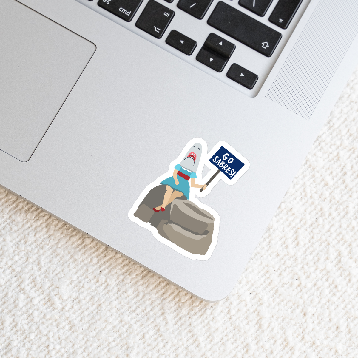 Waterproof Vinyl Sticker, Shark Girl (Canalside) – Doster Paper Co.
