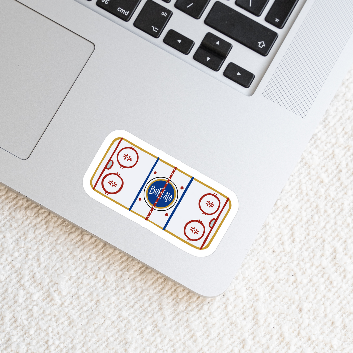 Waterproof Vinyl Sticker, Buffalo (Ice Rink) – Doster Paper Co.