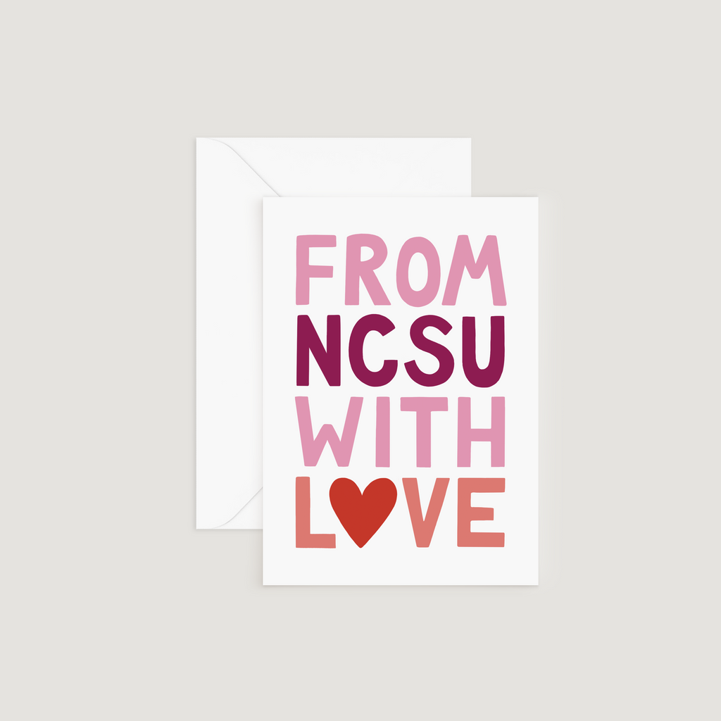 Greeting Card, From NCSU With Love, Valentine's Day
