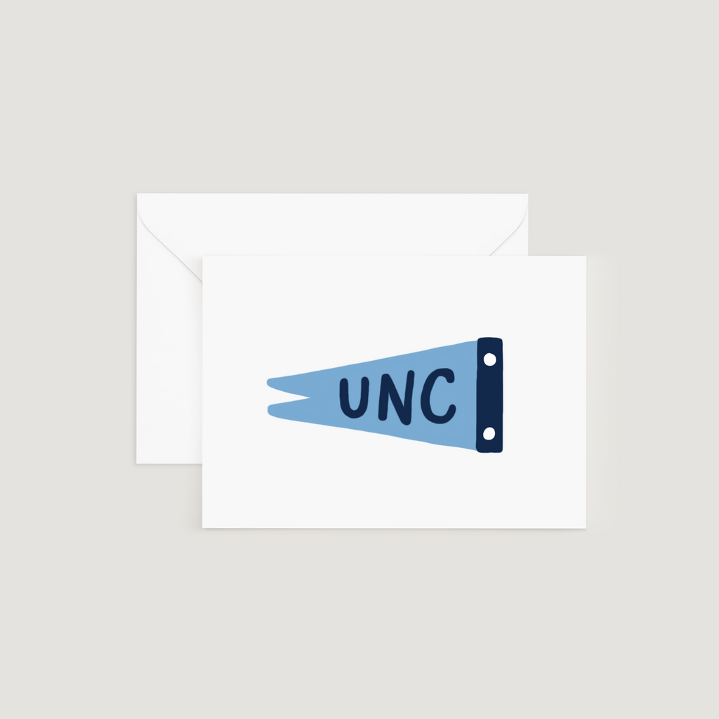Greeting Card, UNC Pennant