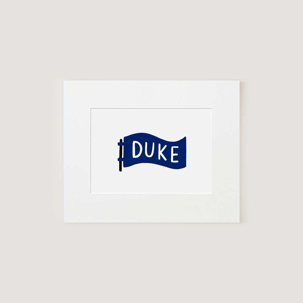 Matted Art Print, Duke Pennant