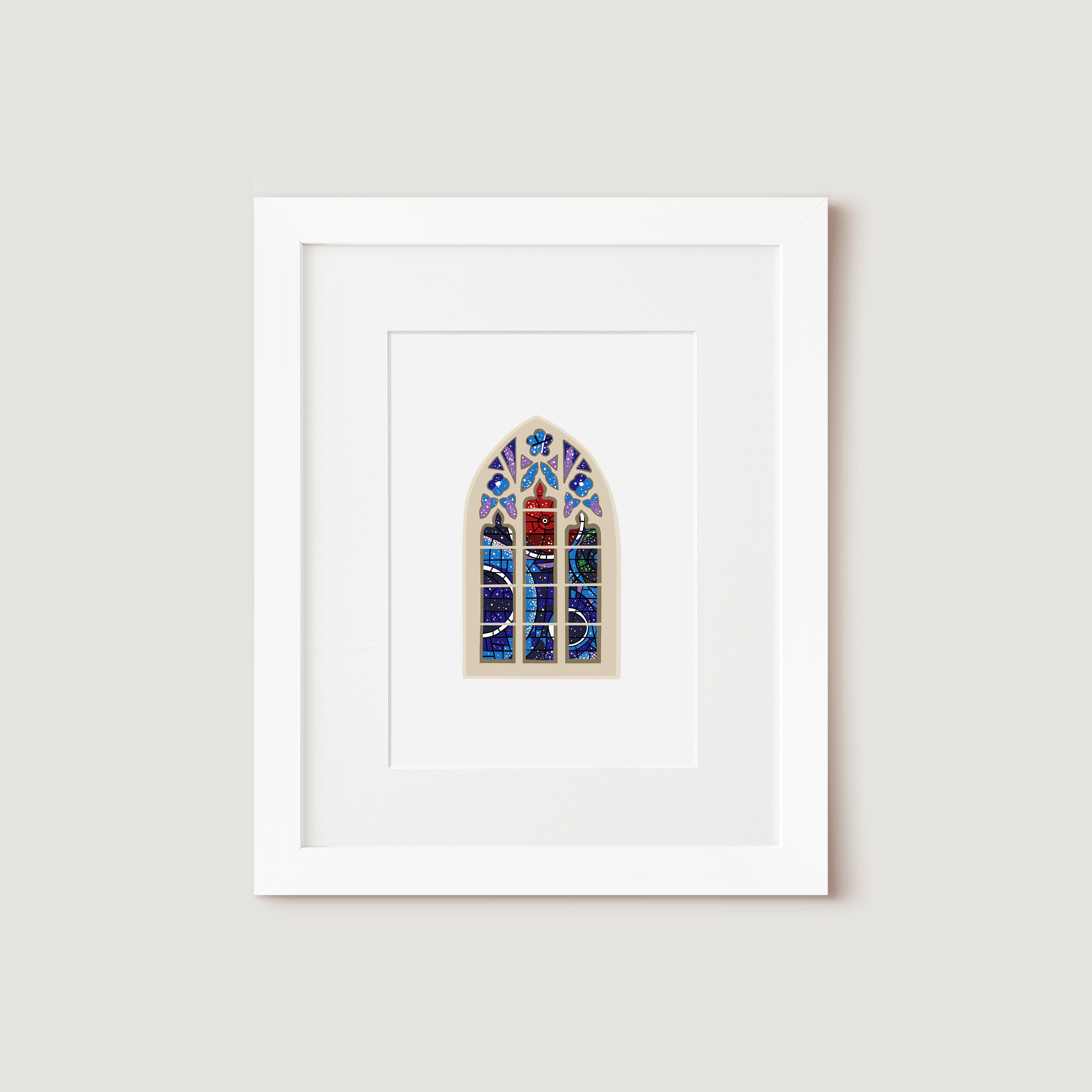 Art Print, Space Window (National Cathedral)