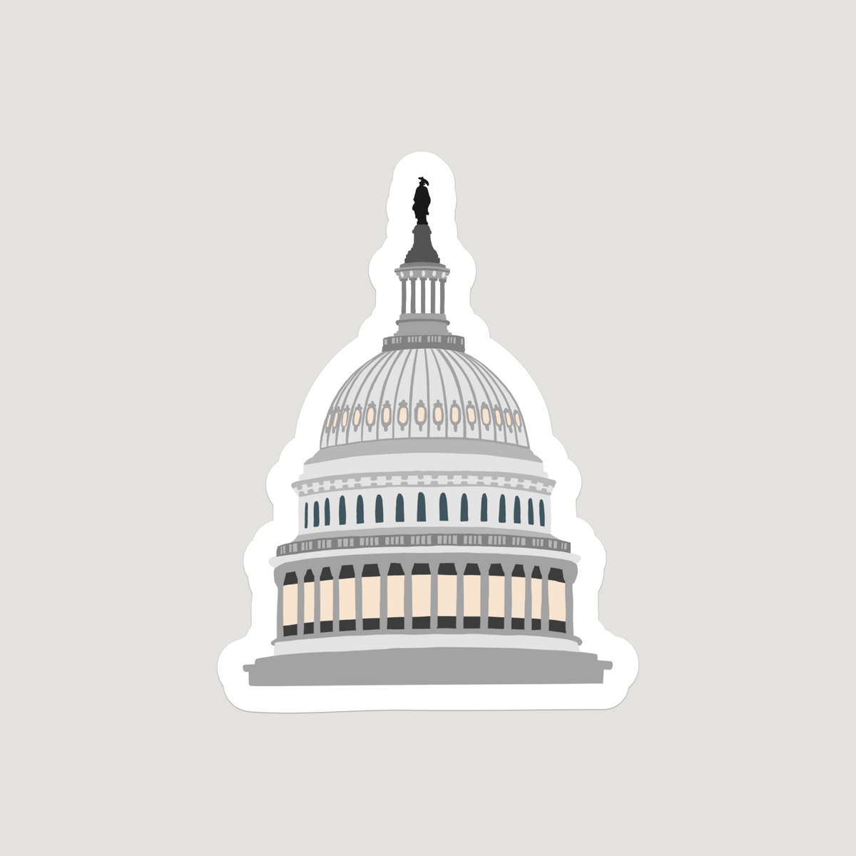 Waterproof Vinyl Sticker, U.S. Capitol – Doster Paper Co.