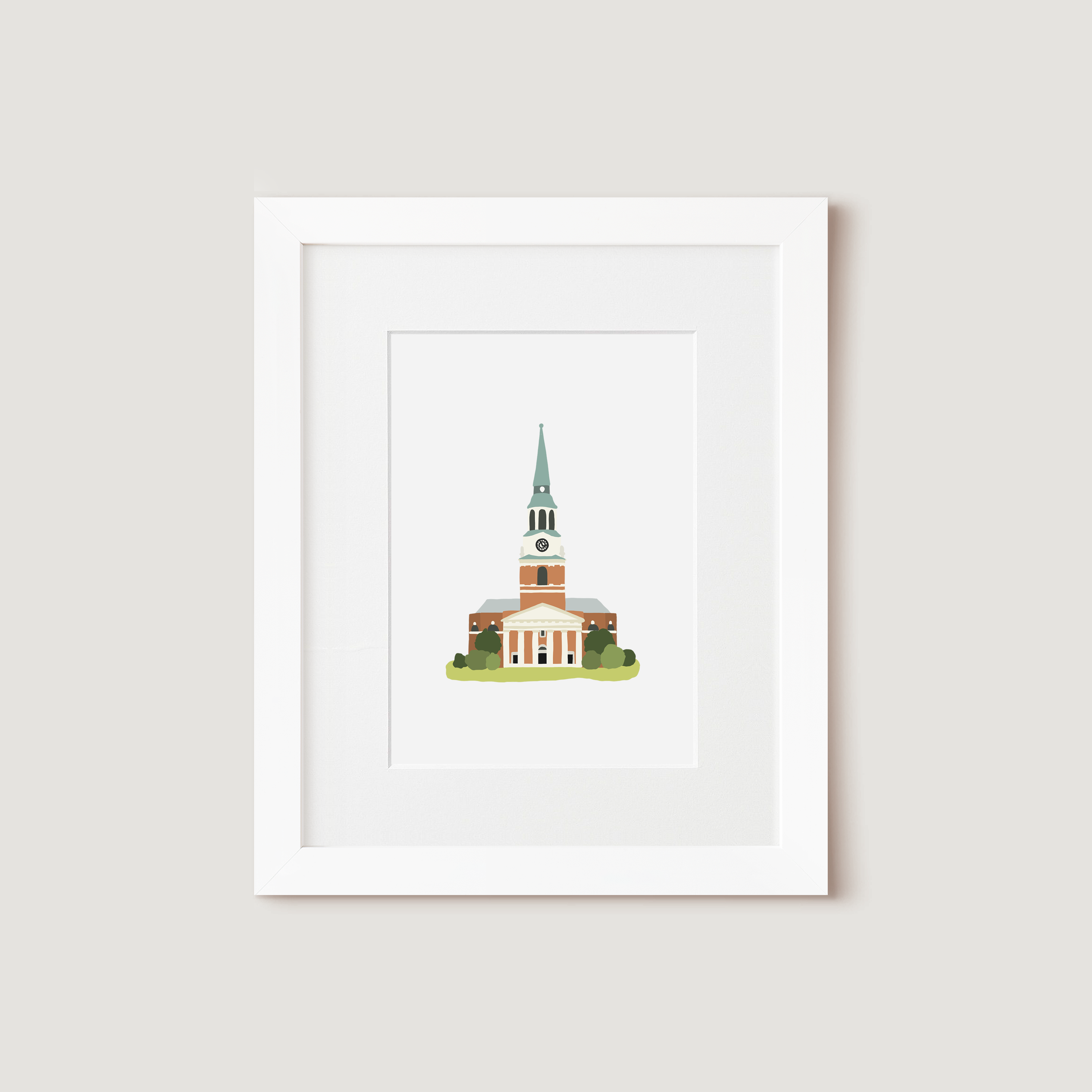 Art Print, Wait Chapel at Wake Forest University