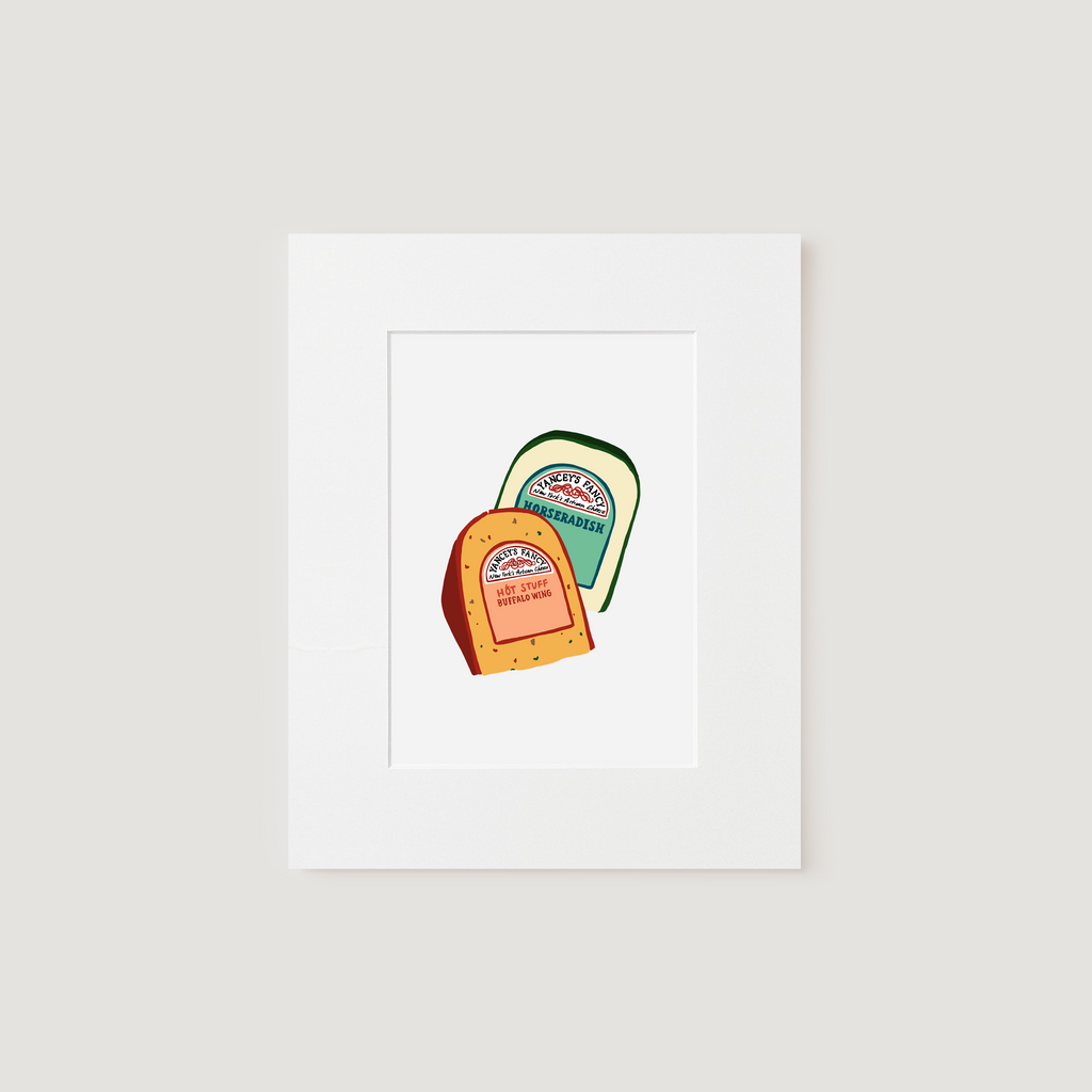 Matted Art Print, Yancey's Fancy Cheese