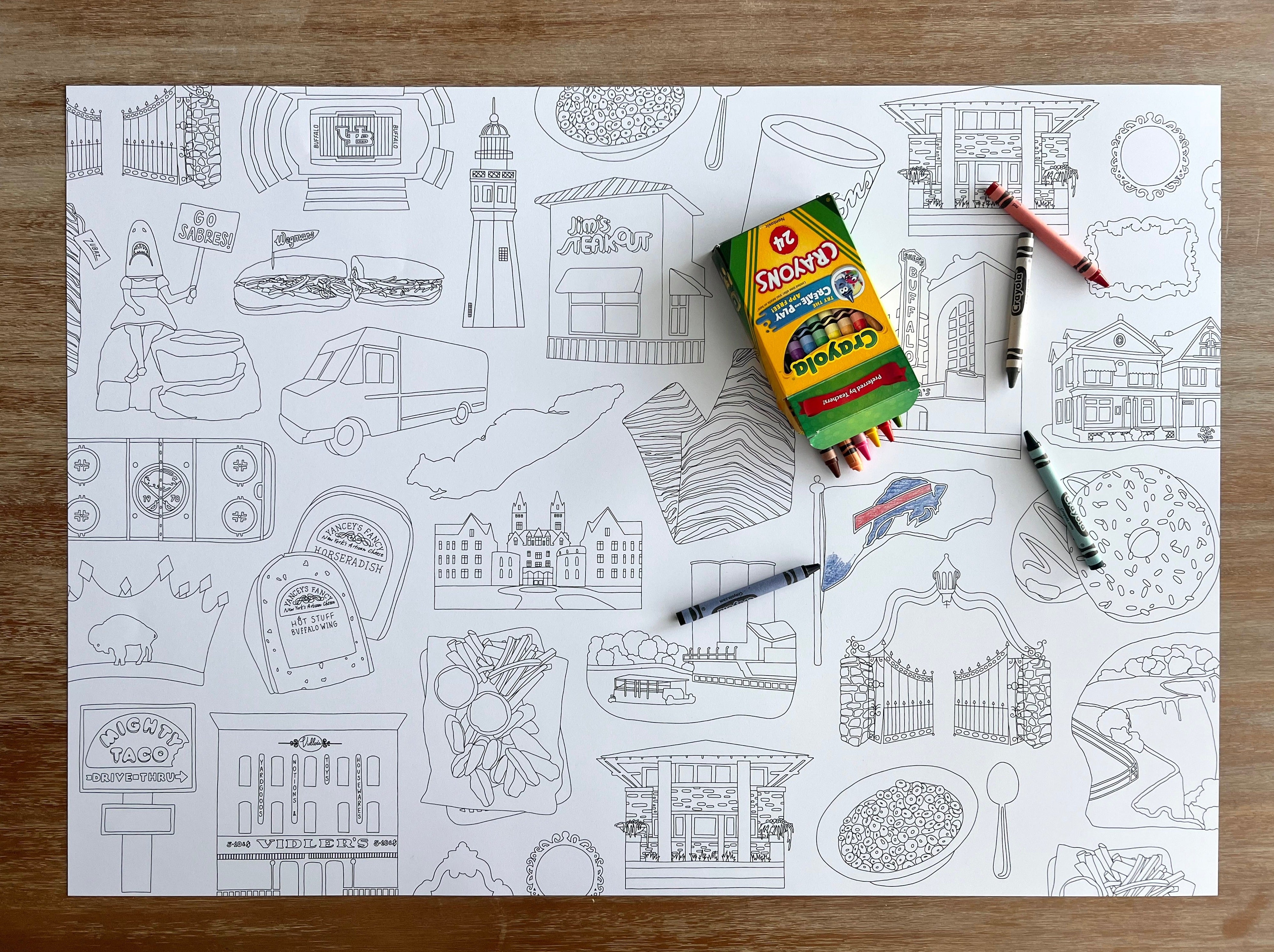 Giant Coloring Sheet - Buffalo, NY